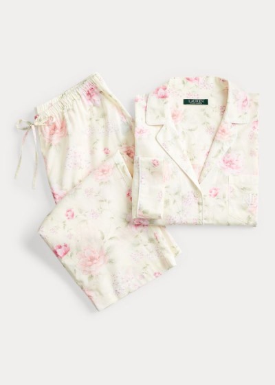 Women's Ralph Lauren Print Cotton-Blend Pajama Sets | 083645BFC